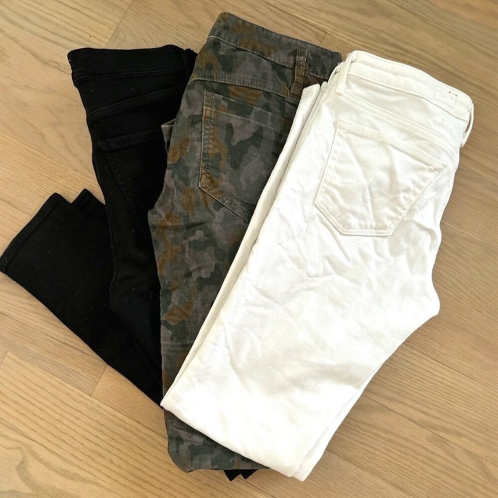 Size 27 - Bundled AG Skinny Jeans (3-pairs)